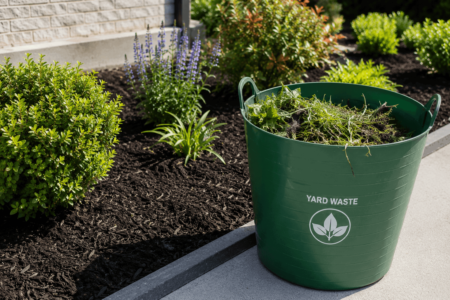 Garden bed cleanup and weed removal service