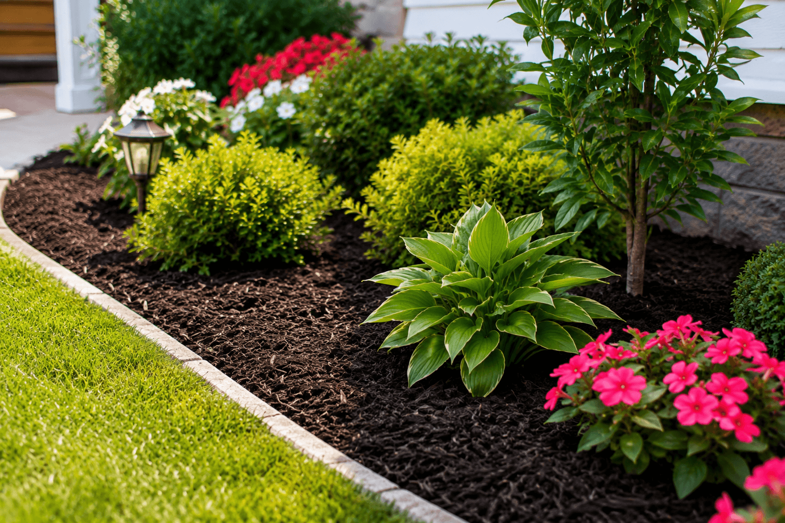 Garden bed mulching services in Oakland, CA