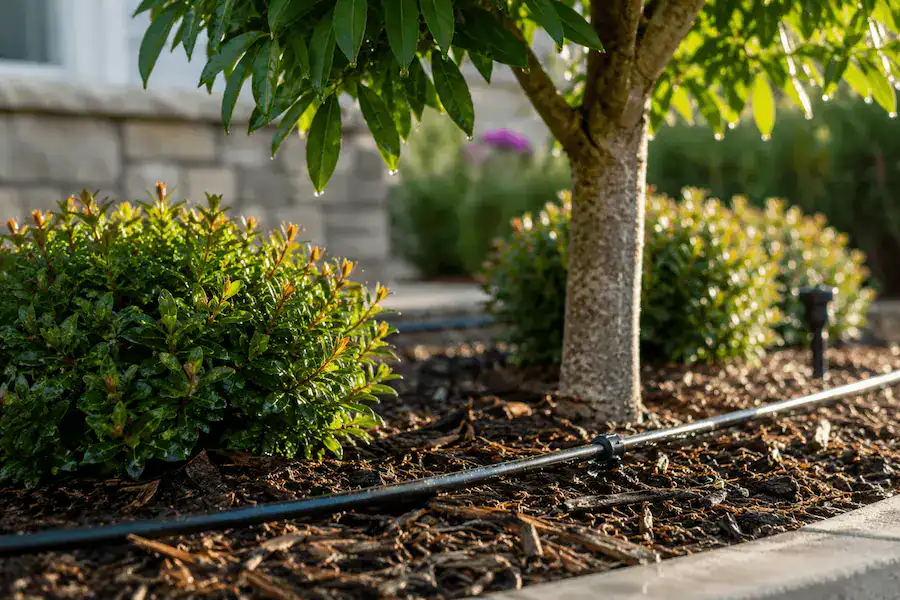 Drip irrigation for trees and shrubs in Oakland, CA