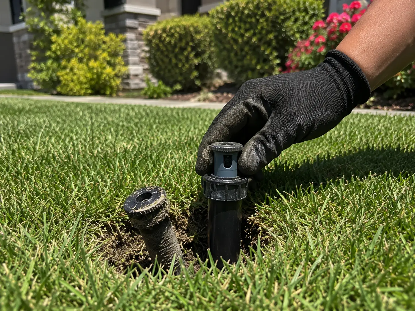 Sprinkler head repair services for Oakland irrigation systems